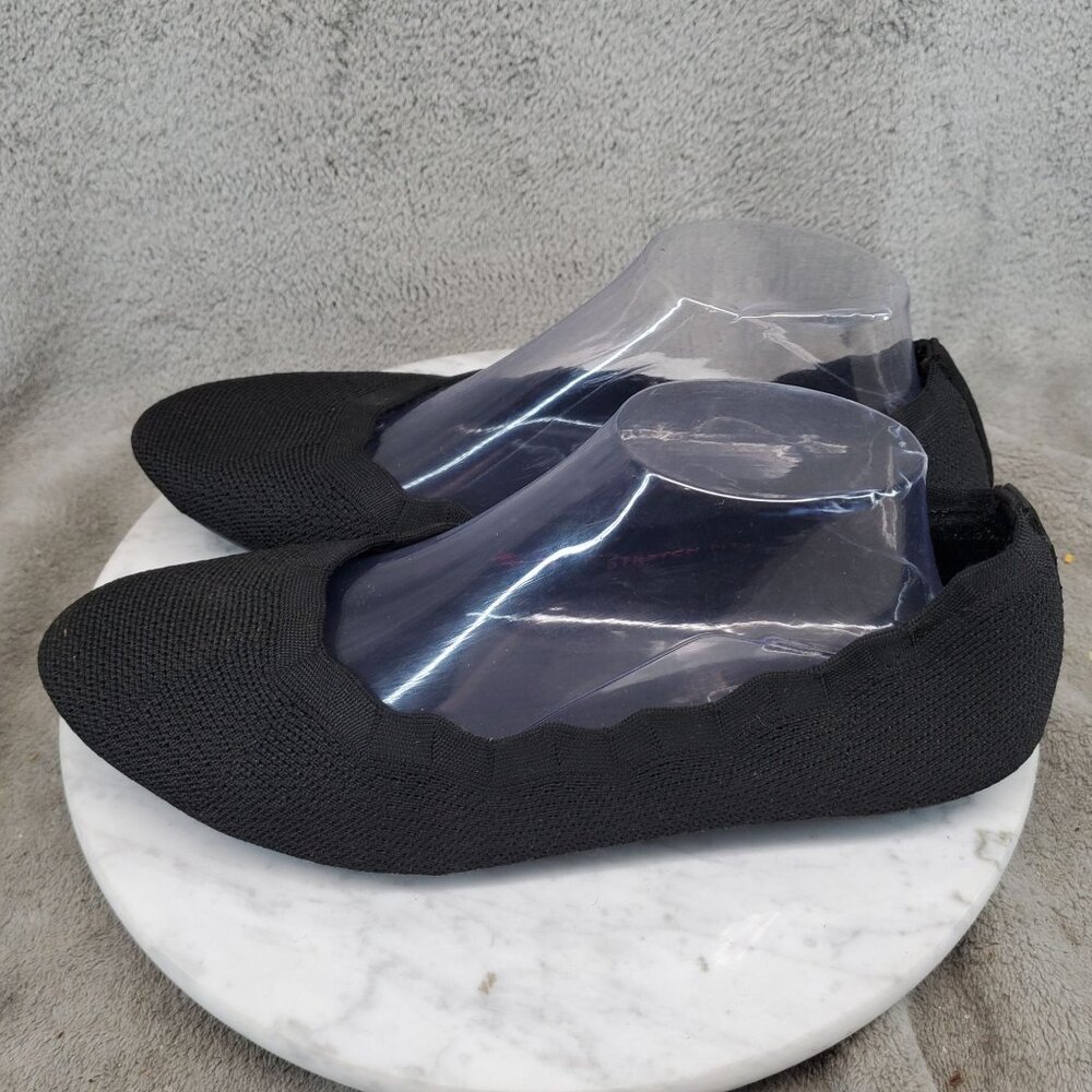 Skechers Shoes Womens Size 10 Cleo 2.0 Black Knit Ballet Flats